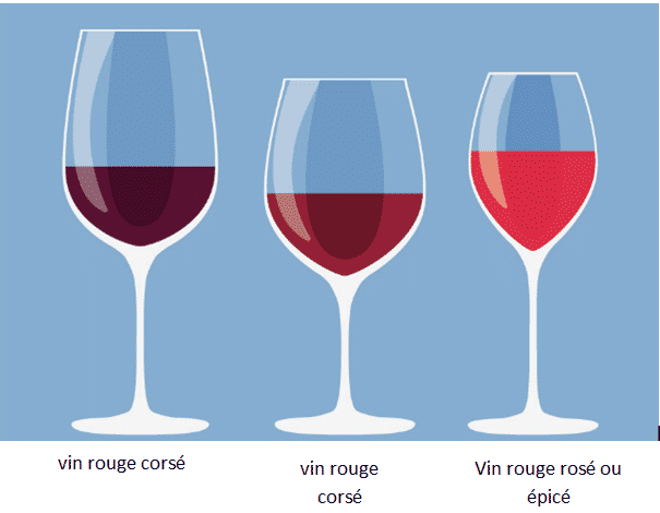 forme verre vin rouge